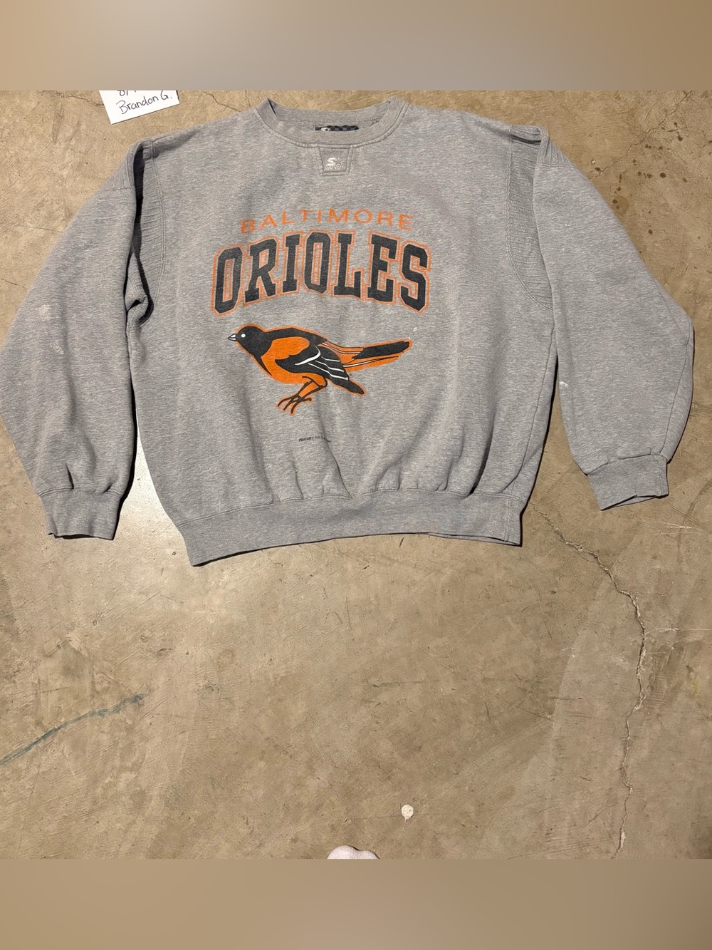 Vintage Starter Baltimore Orioles Crewneck